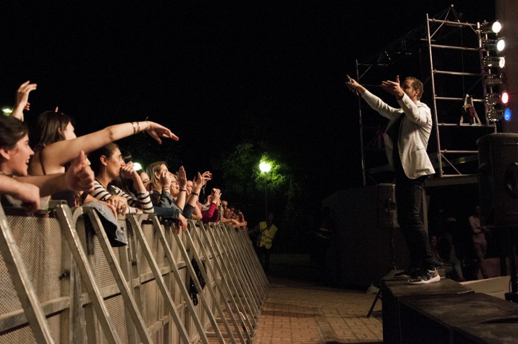 Durante la actuacion de David Dijes