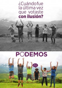 Cartel elaborado en Manoteras