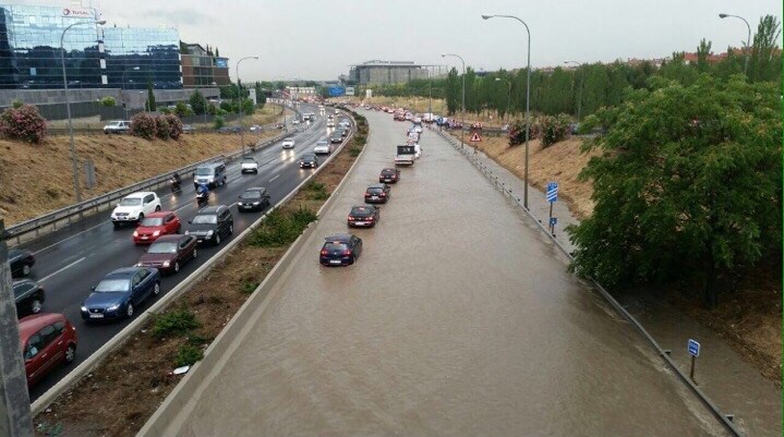 Inundación histórica en Hortaleza