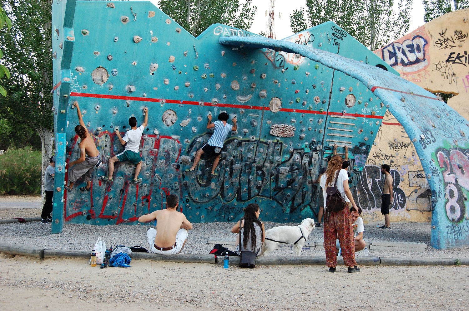 Un rocódromo excepcional que evita la publicidad
