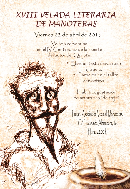Velada literaria cervantina en Manoteras