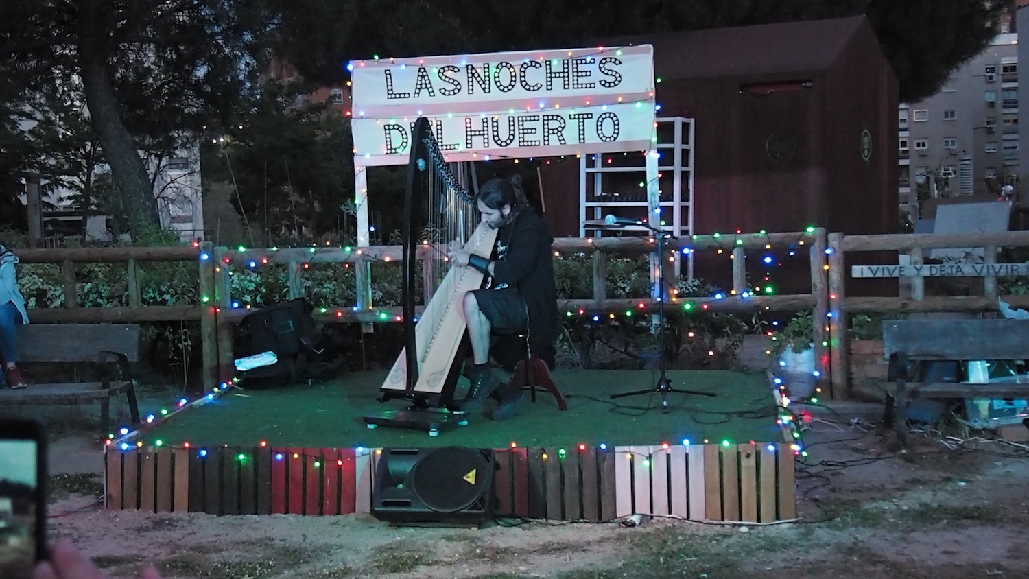 ¿Un concierto de arpa en Manoteras?