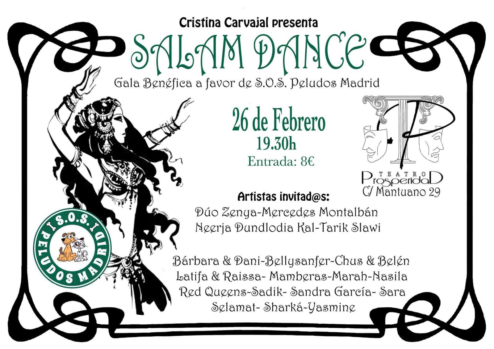 Gala benéfica a favor de S.O.S. Peludos Madrid