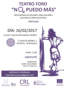 CARTEL FORO MUJERES