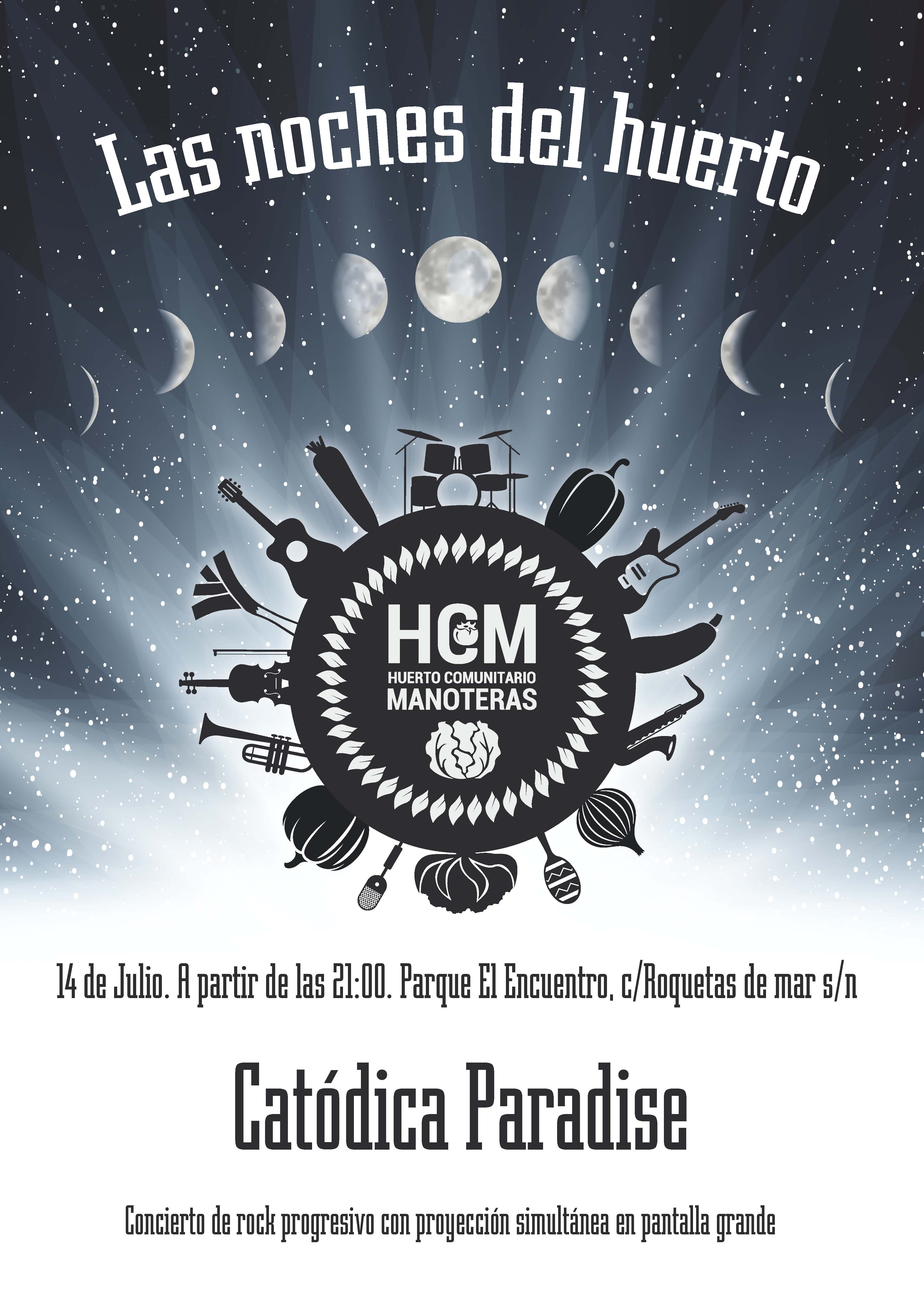 Catódica Paradise, rock progresivo en Las Noches del Huerto