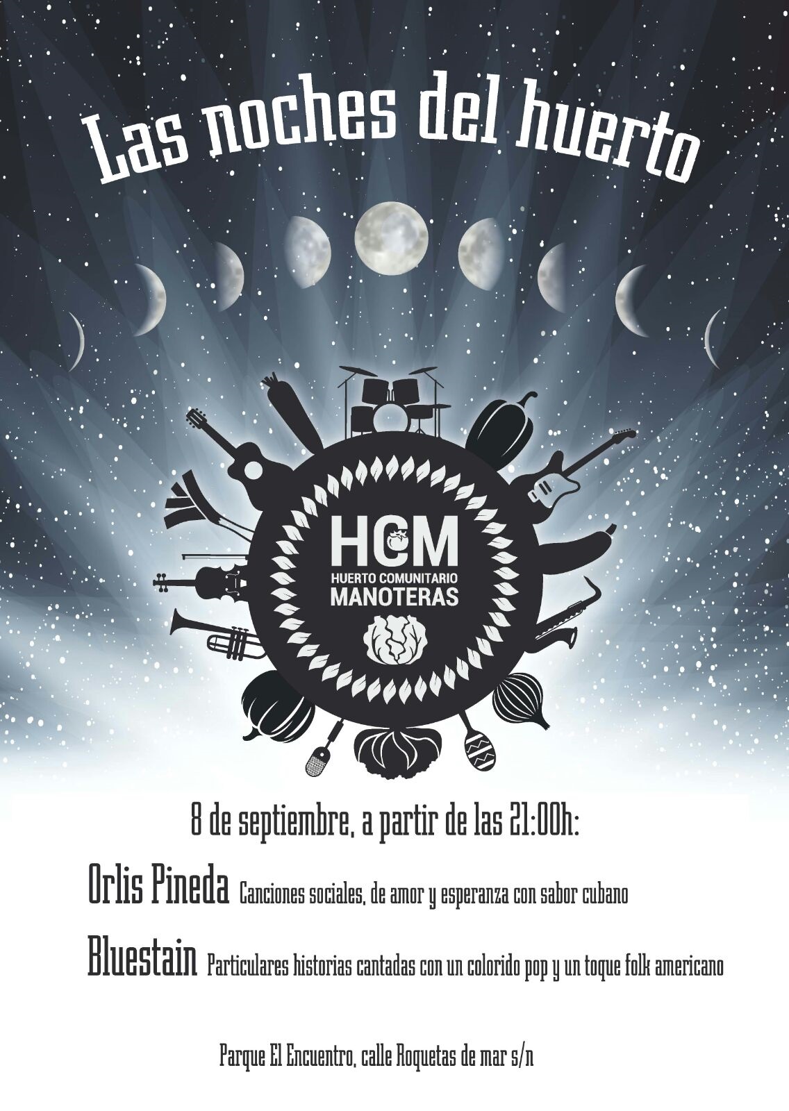 Las Noches del Huerto de Manoteras: actuaciones de Orlis Pineda y Bluestain