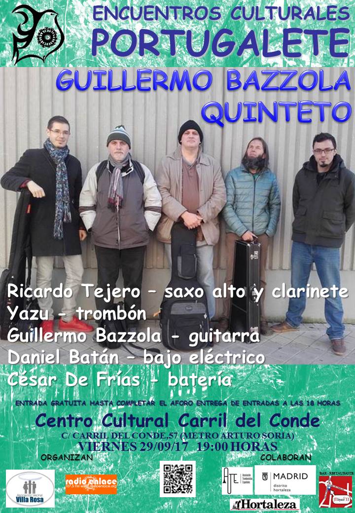 Concierto de Guillermo Bazzola Quinteto en los Encuentros Culturales Portugalete
