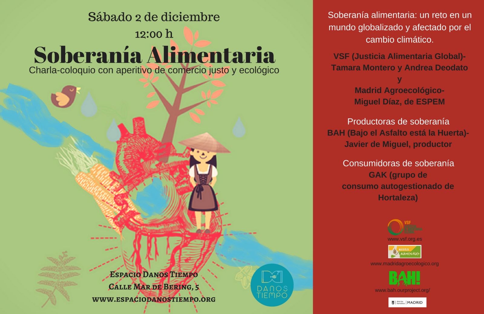 Charla-coloquio sobre soberanía alimentaria en Danos Tiempo