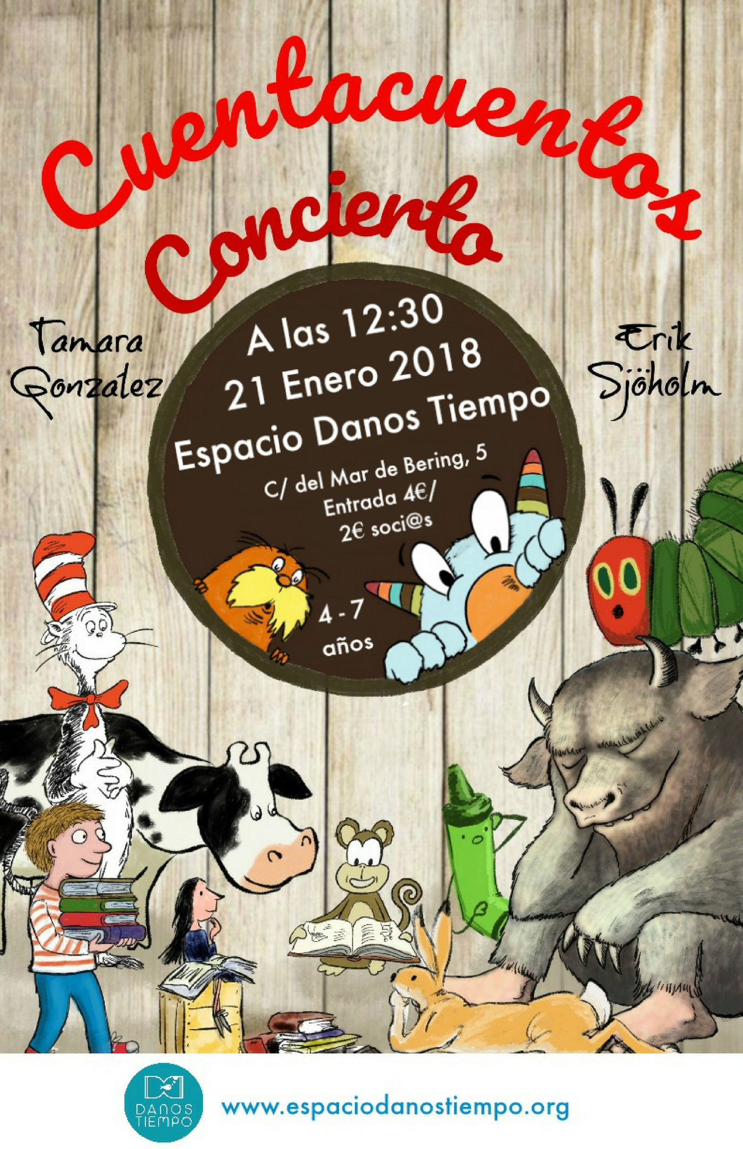 Cuentacuentos Concierto. Espacio Danos Tiempo. Tamara y Erik