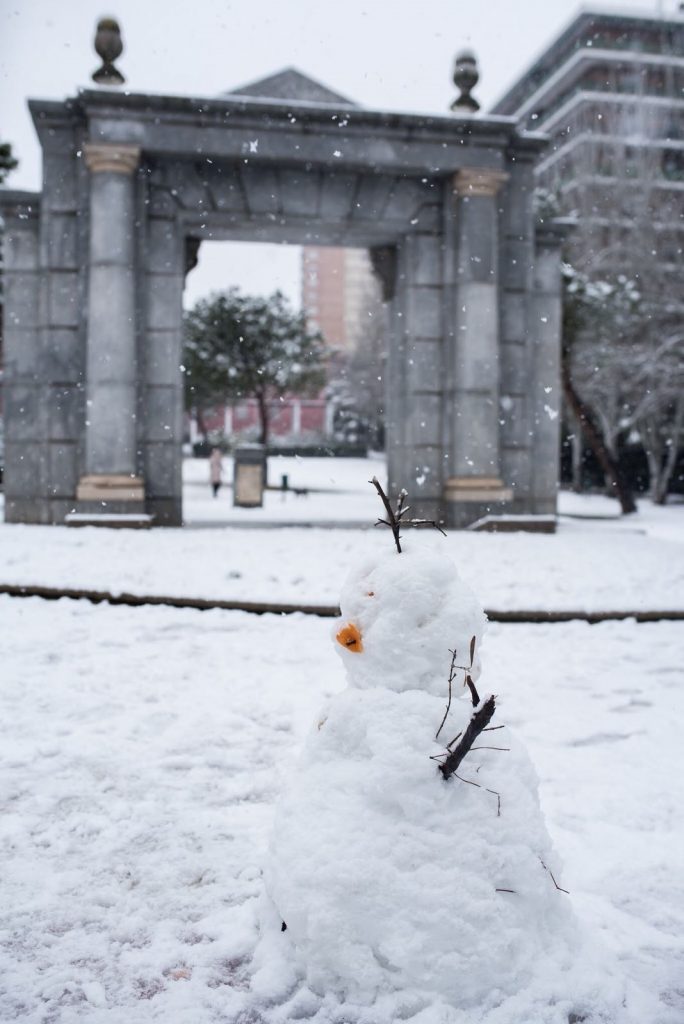 Muñeco de nieve Huerta de la Salud