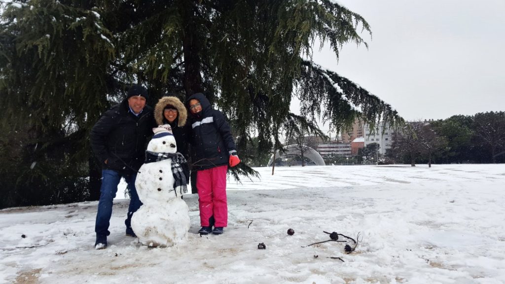 Muñeco nieve auditorio