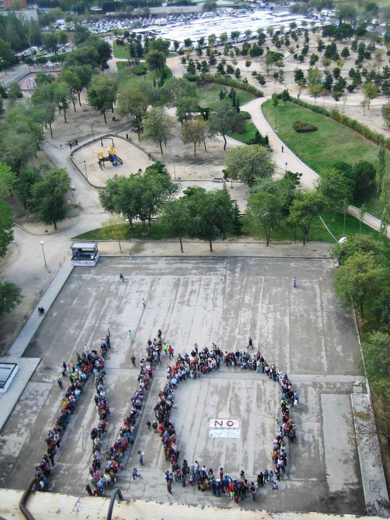 No gasolinera vertical