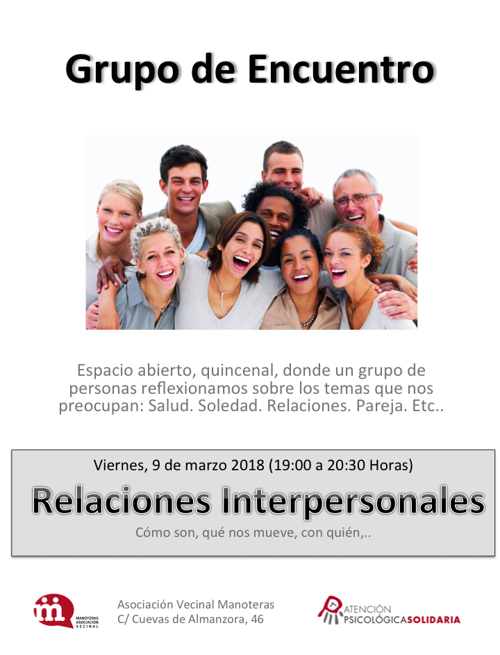 Grupo de encuentro: Relaciones interpersonales