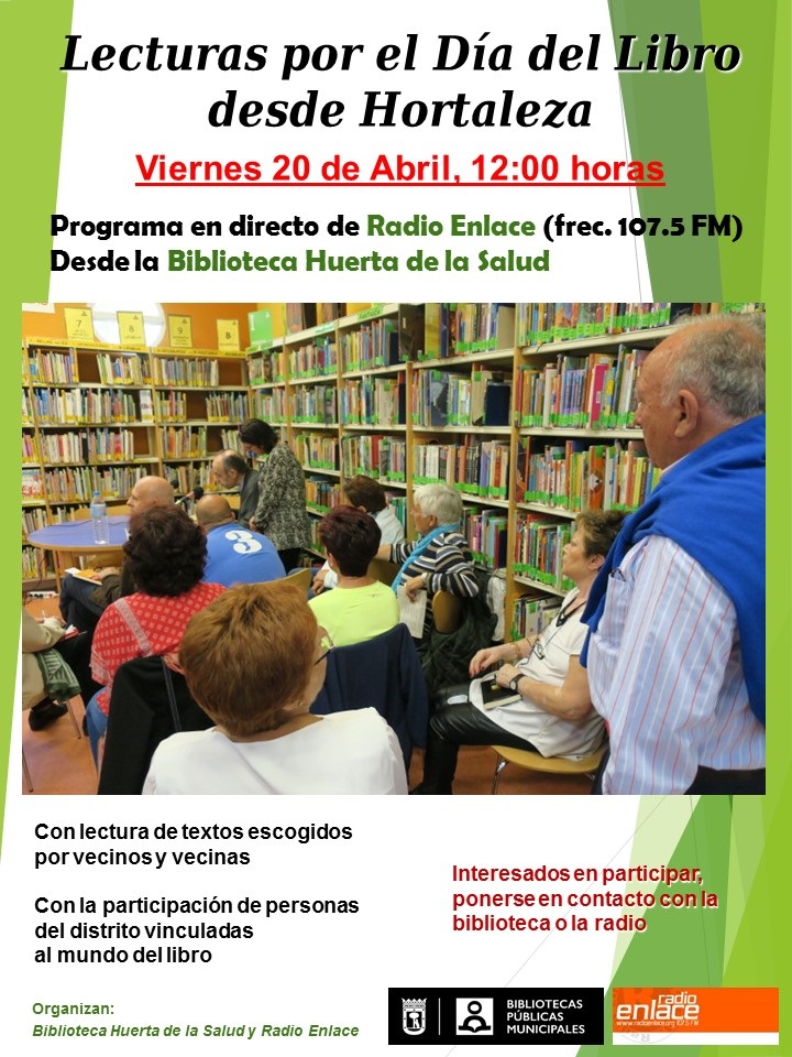 Lecturas por el Día del Libro en Hortaleza