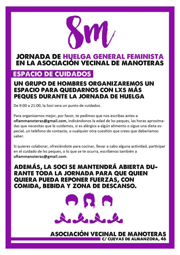 cartel espacio cuidados