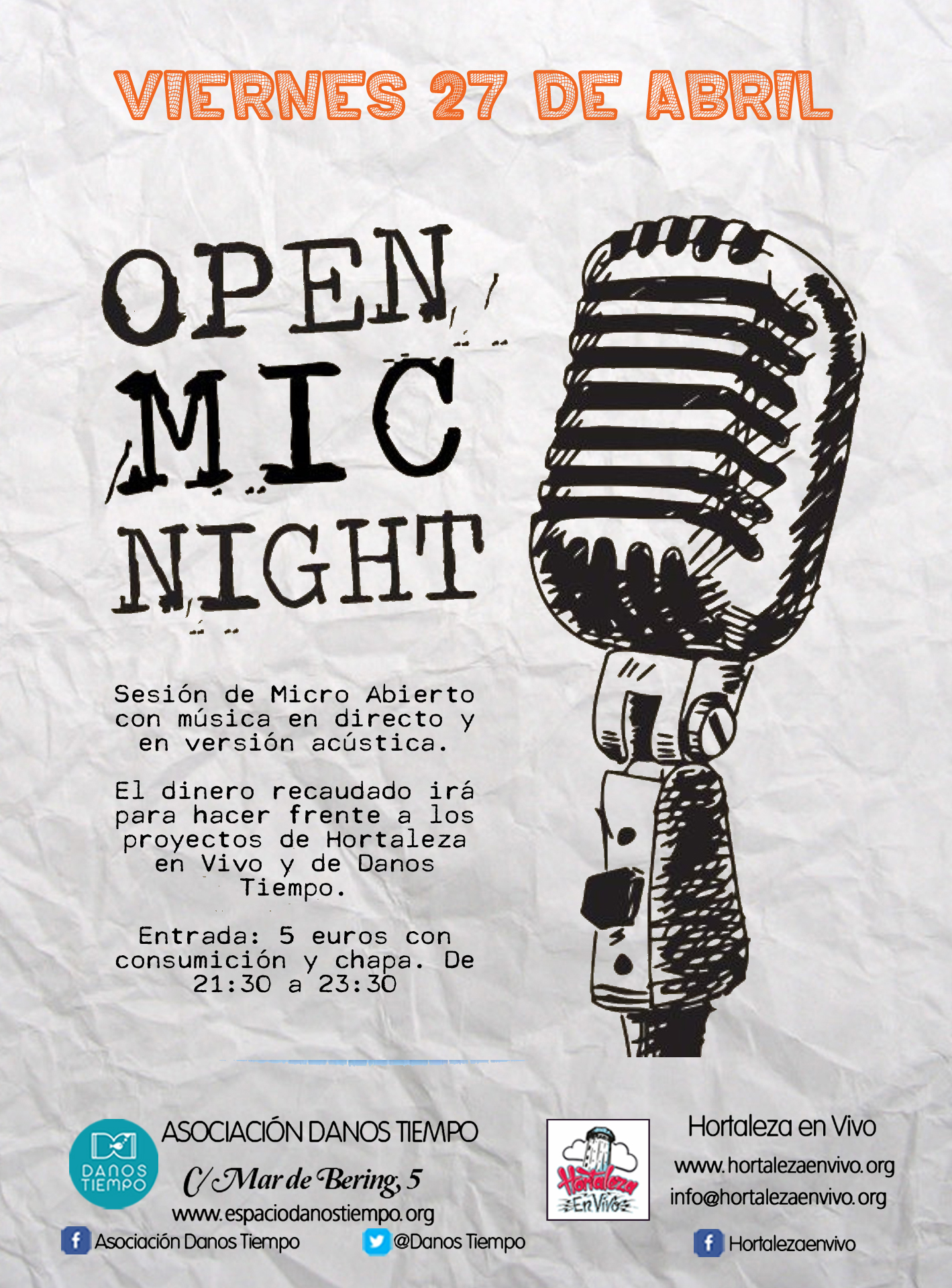 Open Mic en Danos Tiempo