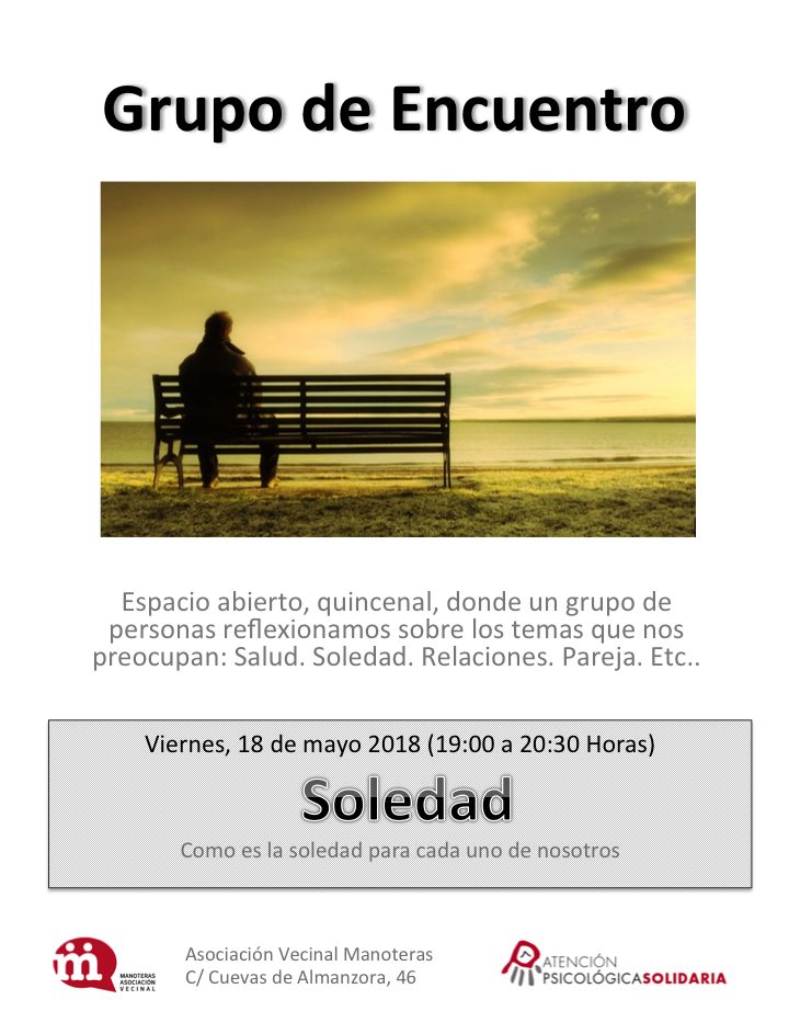 Grupo de Encuentro de Hortaleza-Manoteras: la soledad