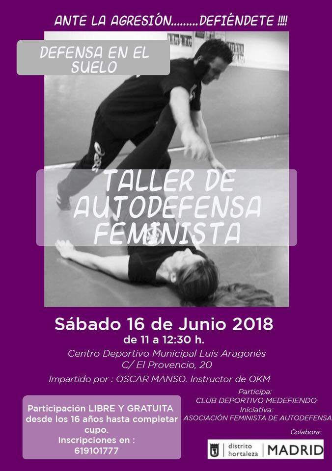 Taller de Autodefensa Feminista en el Polideportivo Luis Aragonés