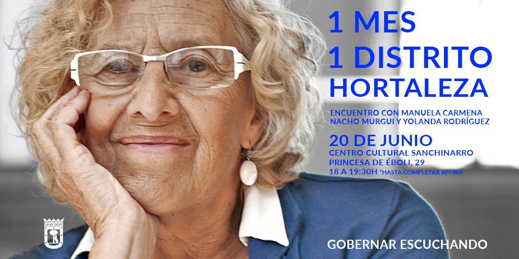 Carmena en Sanchinarro