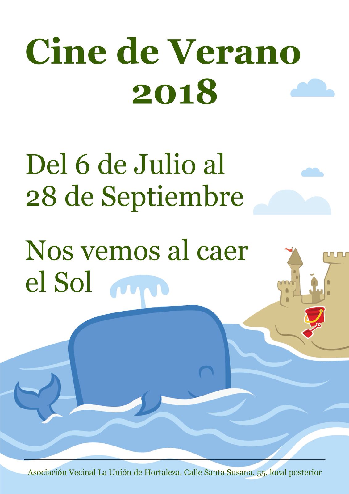 Cine de verano en La Unión de Hortaleza