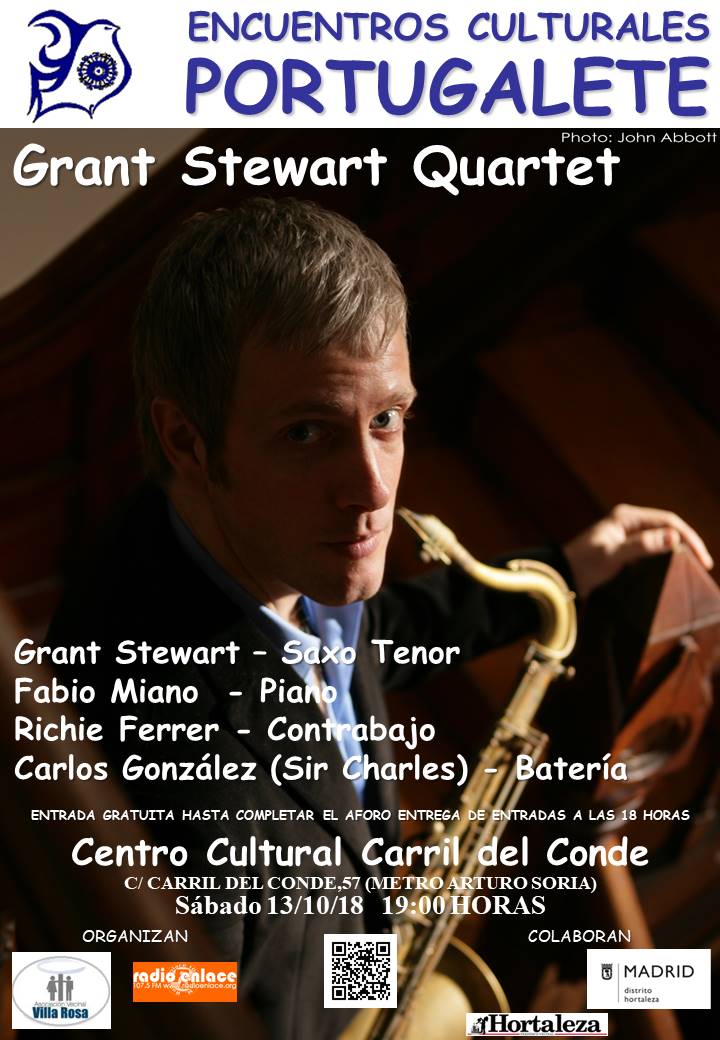 Concierto de Grant Stewart Quartet en los Encuentros Culturales Portugalete