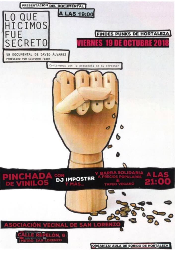 Findes Punks de Hortaleza en la Asociación Vecinal de San Lorenzo