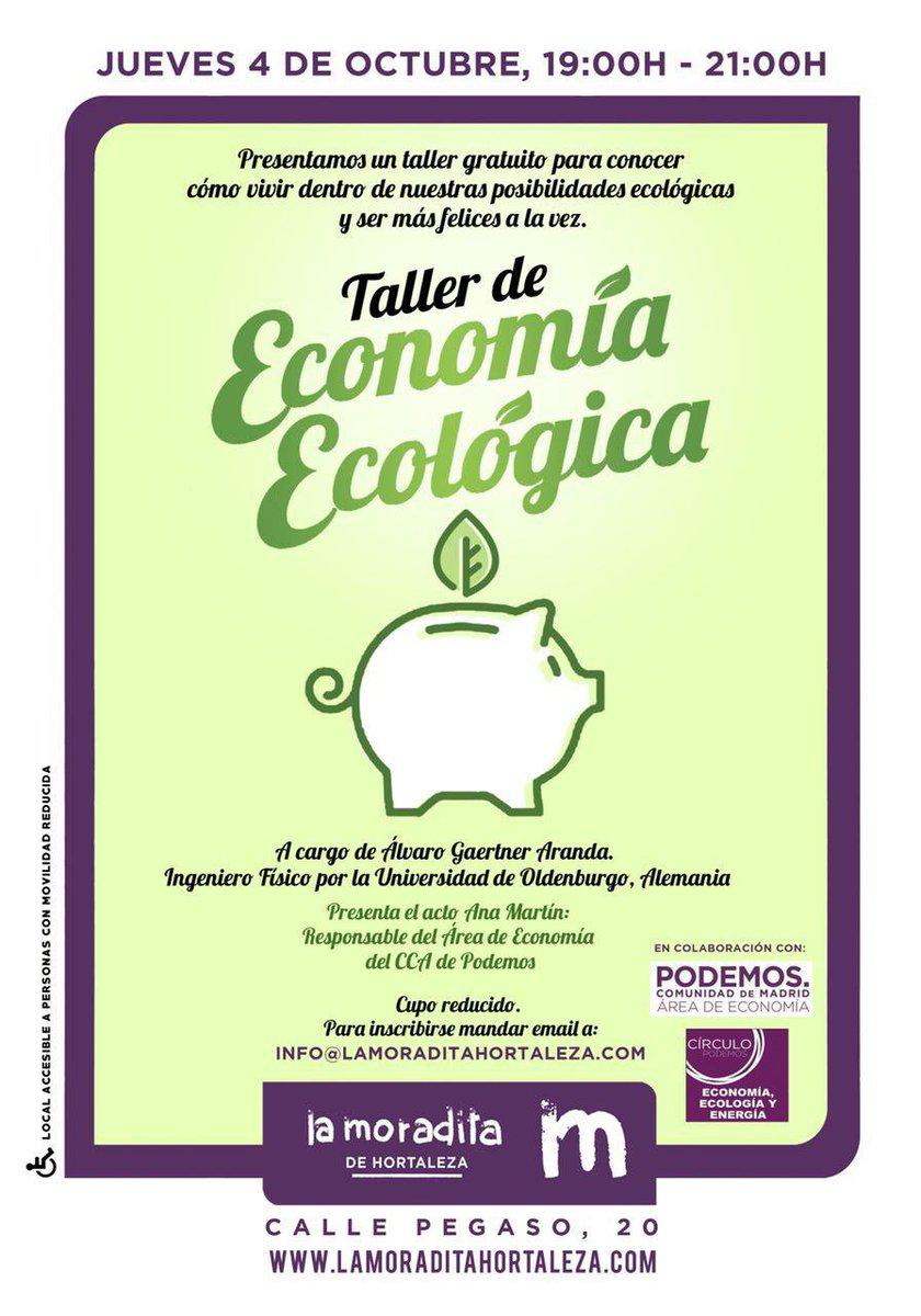 Taller de Economía Ecológica en la Moradita