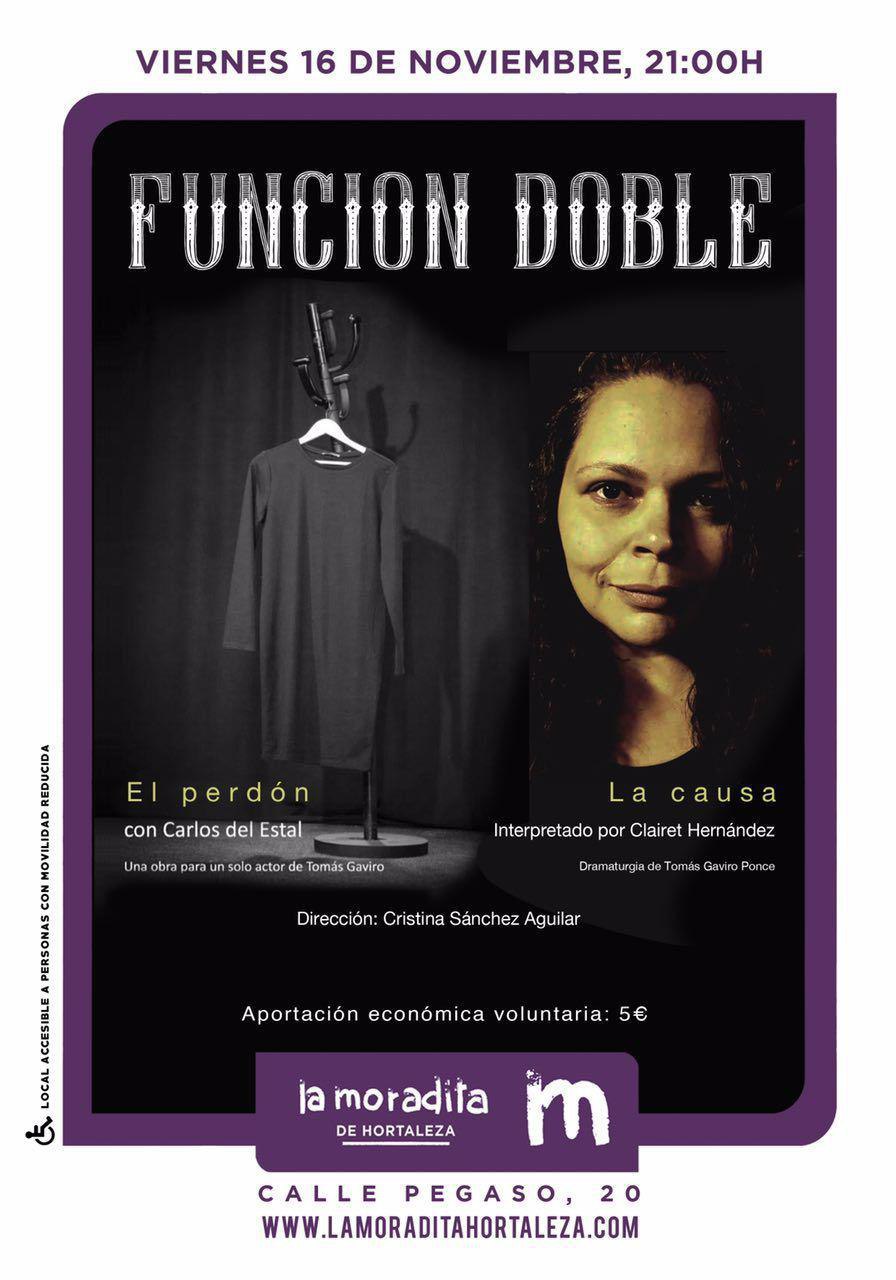 Teatro, sesión doble en la Moradita