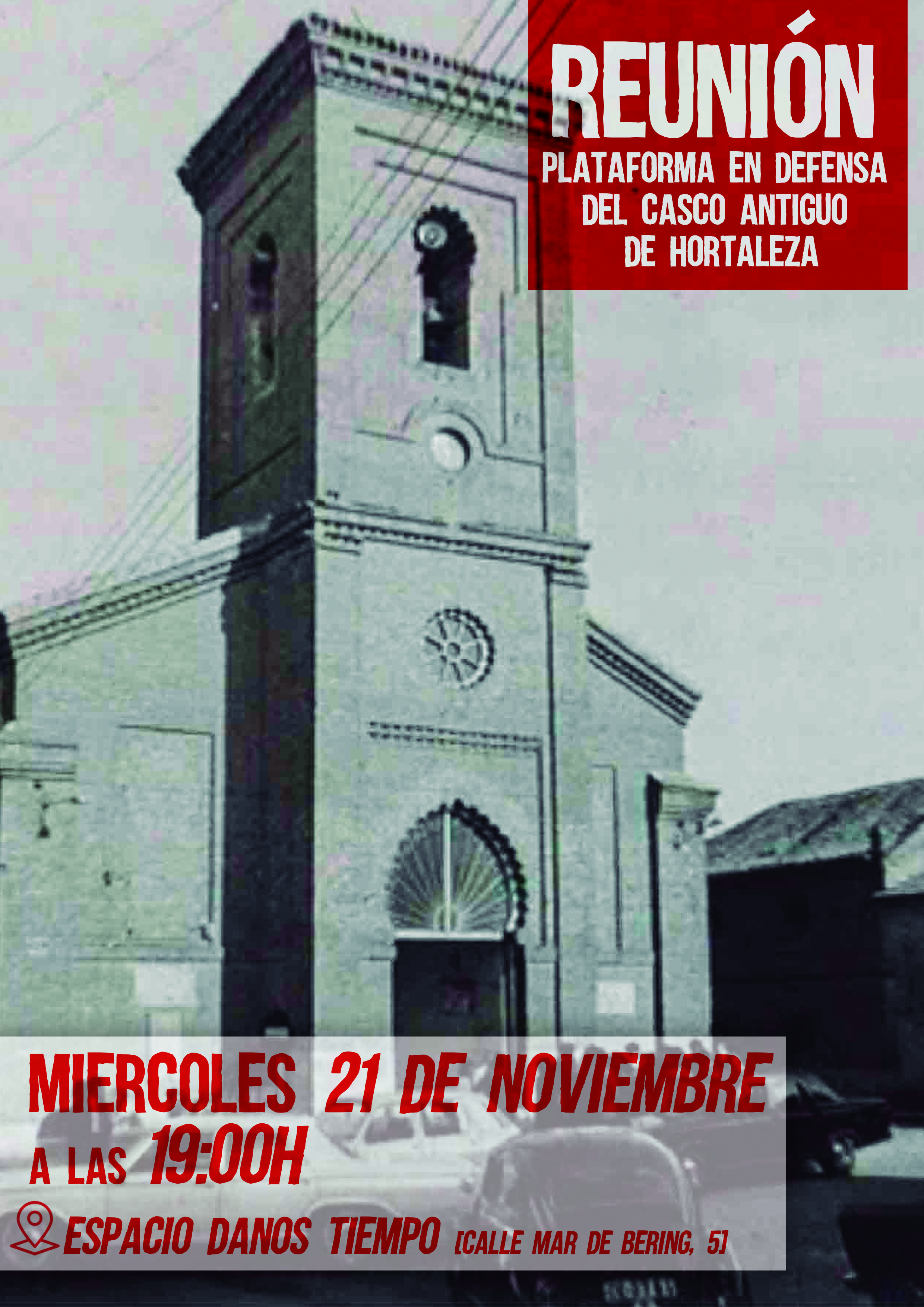 Reunión informativa de la Plataforma en Defensa del Casco Antiguo de Hortaleza