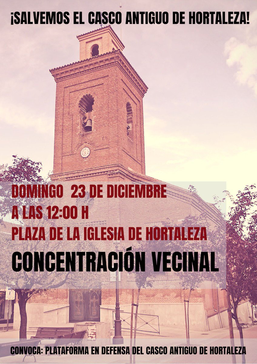 Concentración en Defensa del Casco Antiguo de Hortaleza