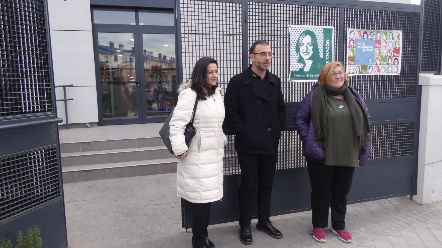 Yolanda Rodríguez y Nacho Murgui visitan la futura Casa de las Asociaciones y el Espacio de Igualdad de Hortaleza