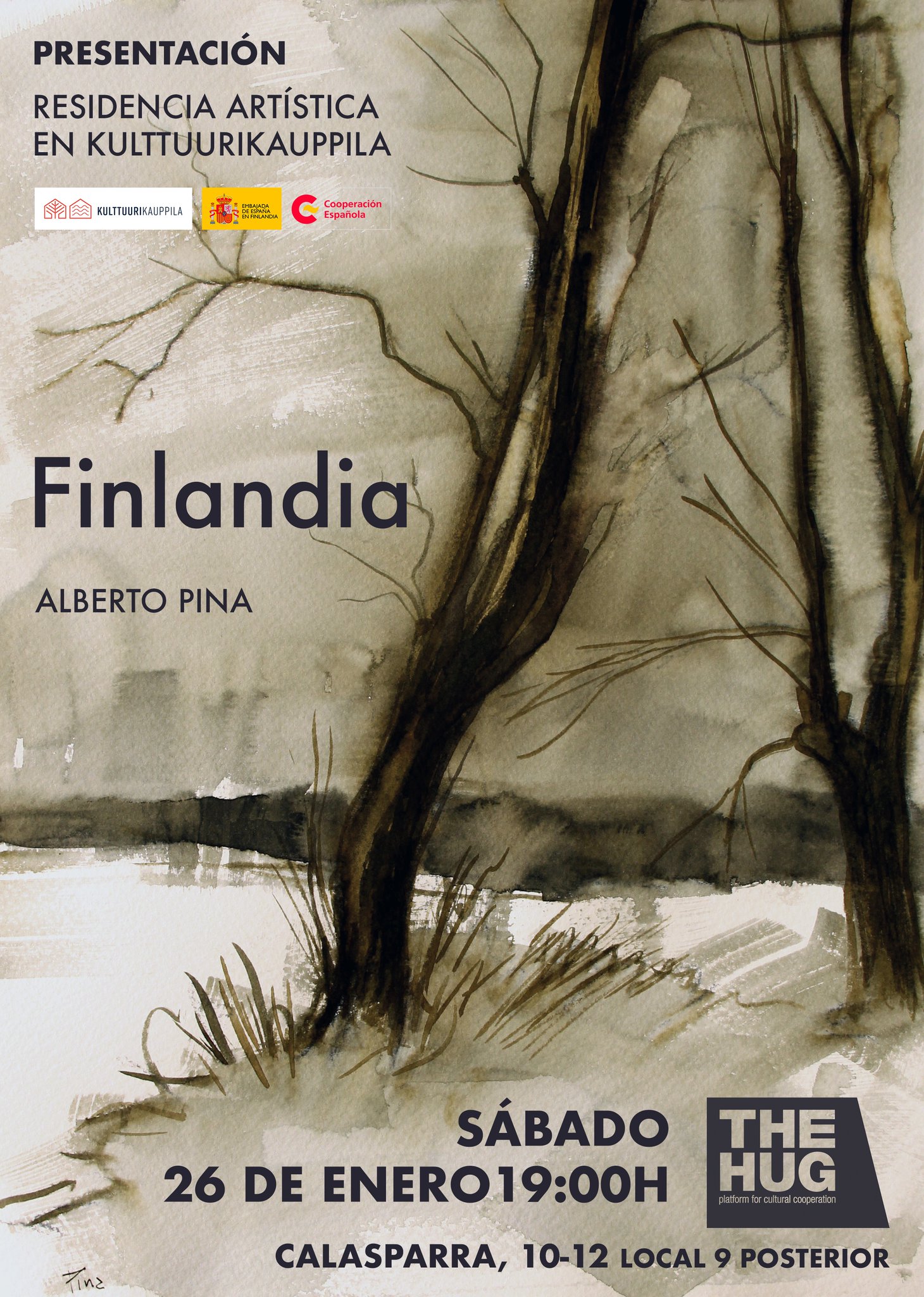 Exposición artística de Alberto Pina en The HUG