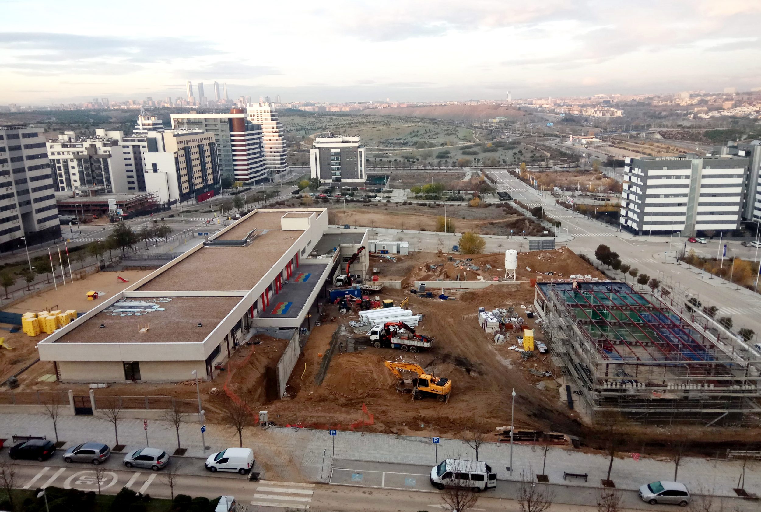 Las obras del colegio de Valdebebas no acaban nunca
