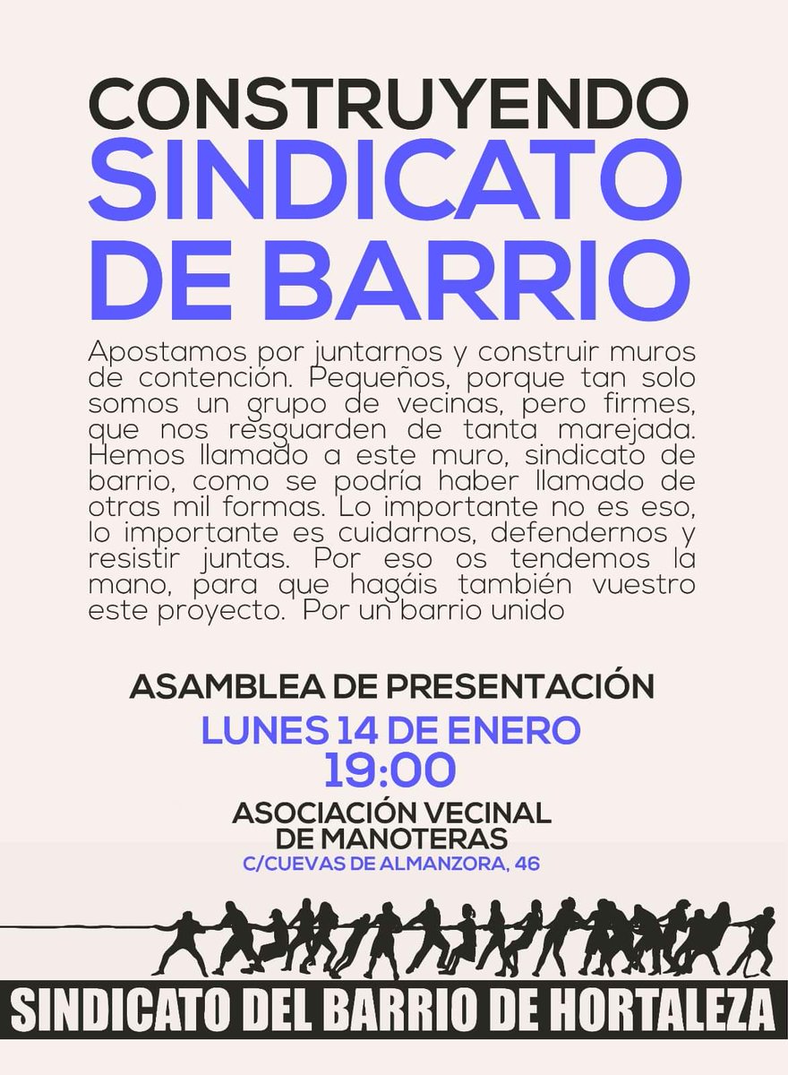 Presentación Sindicato del Barrio de Hortaleza