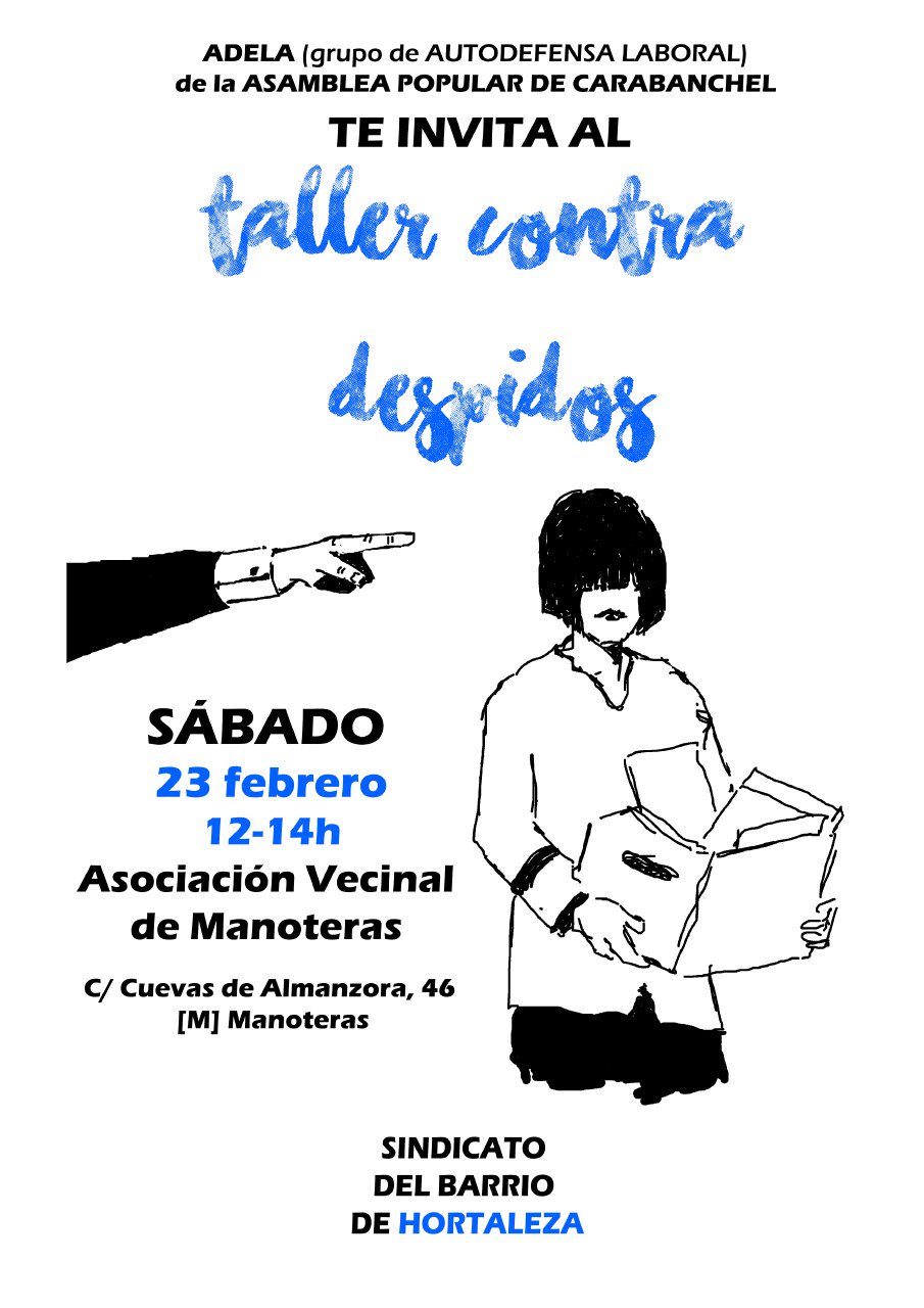 Taller contra Despidos en la Soci de Manoteras