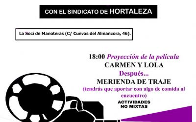 Celebración del 8M en La Soci de Manoteras