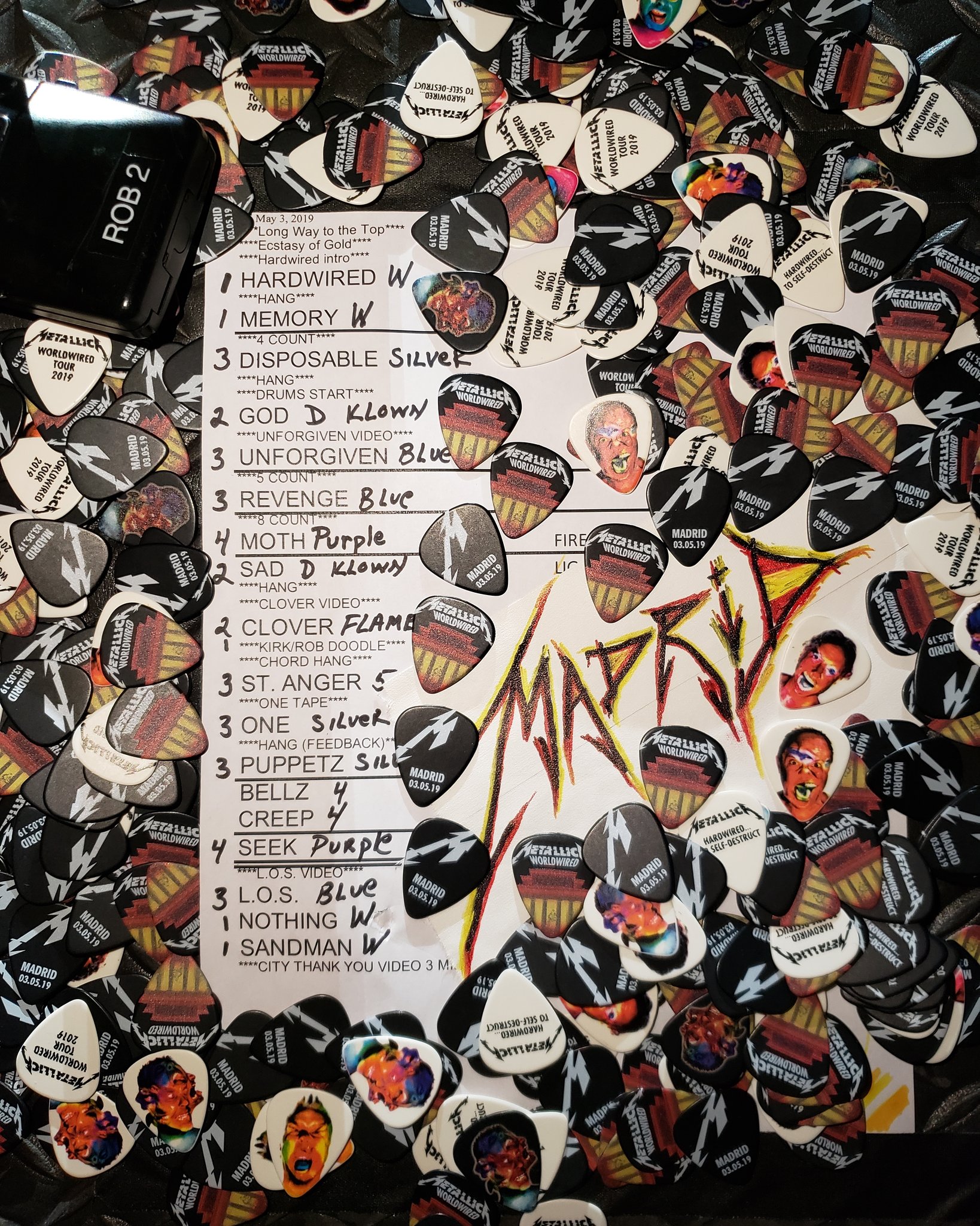 Set List Metallica Valdebebas