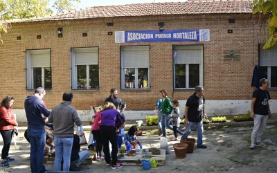 Fiesta del compostaje en el pueblo de Hortaleza