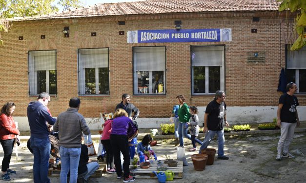 Fiesta del compostaje en el pueblo de Hortaleza