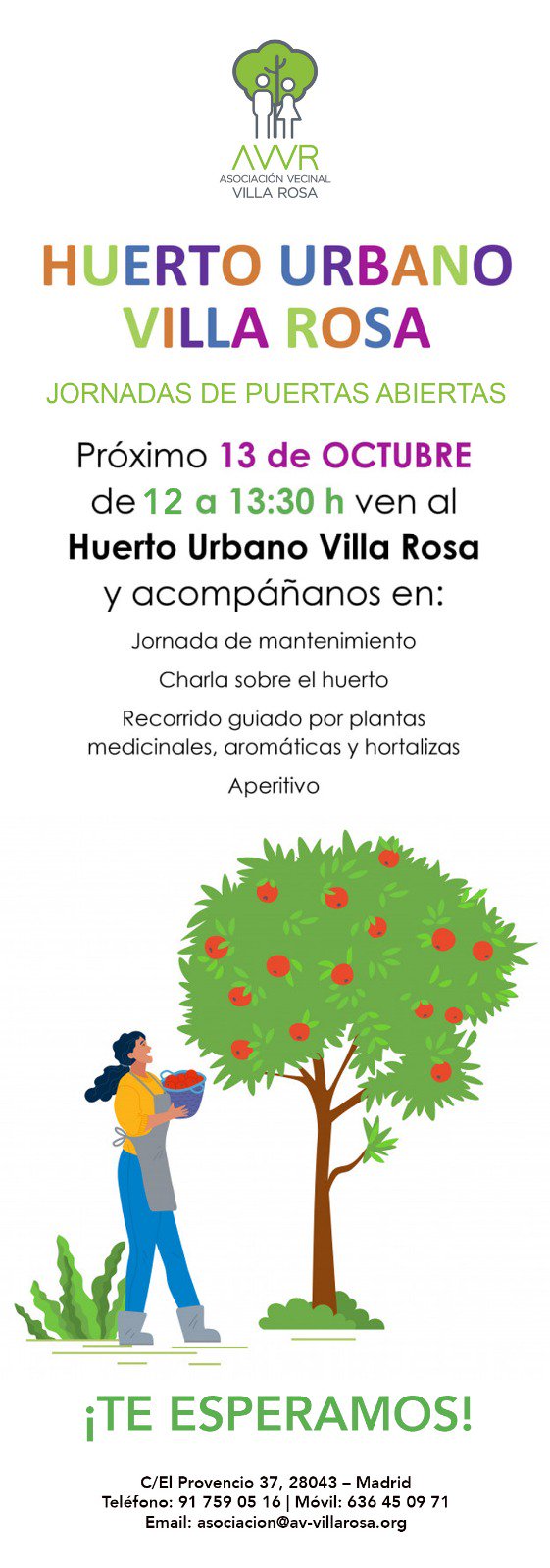 Jornada puertas abiertas huerto Villa Rosa