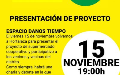 Presentación de la Cooperativa La Osa en el Espacio Danos Tiempo