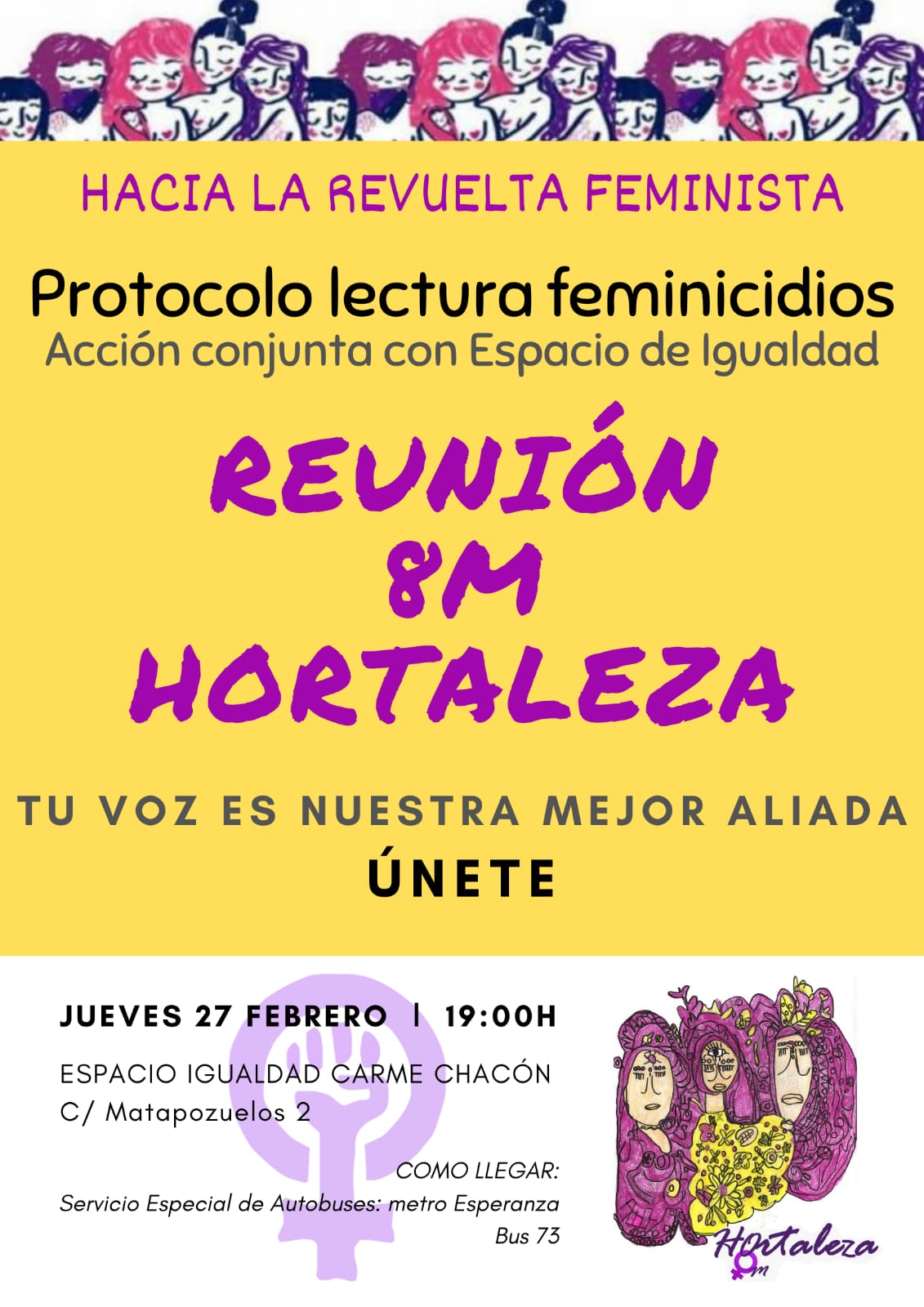 CARTEL Reunión Comisión 8M 2