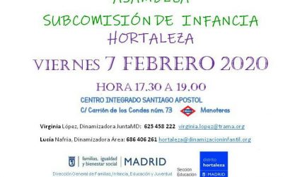 Asamblea de la Subcomisión de Infancia de Hortazeza
