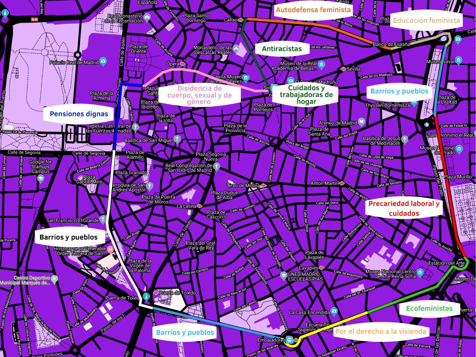 Mapa Cadena Feminista