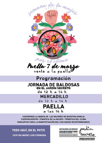 CARTEL Paella Luis Cernuda