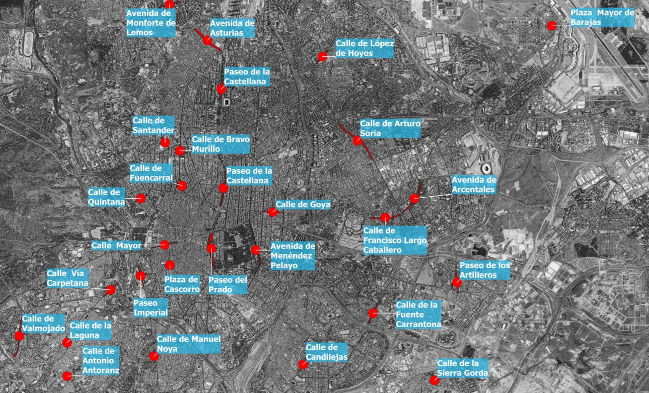 Calles peatonalizadas Madrid
