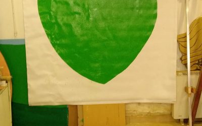 #PintoUnCorazónVerde en el Centro de Salud Monóvar