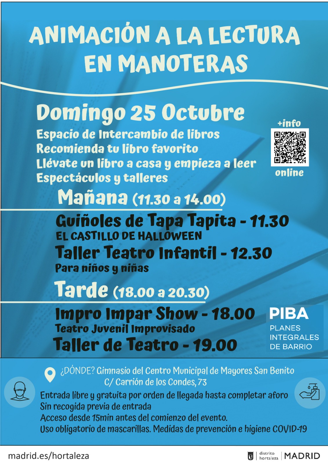 Animacion a la lectura en Manoteras