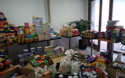 Recogida solidaria de alimentos en Valdebebas