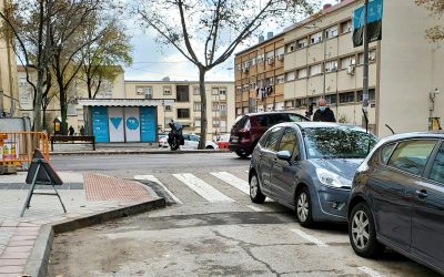 Un embudo en la calle Servator de Canillas